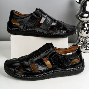 Sandaler Herr | Lädersandaler För Män | Svart, Blå, Brun
