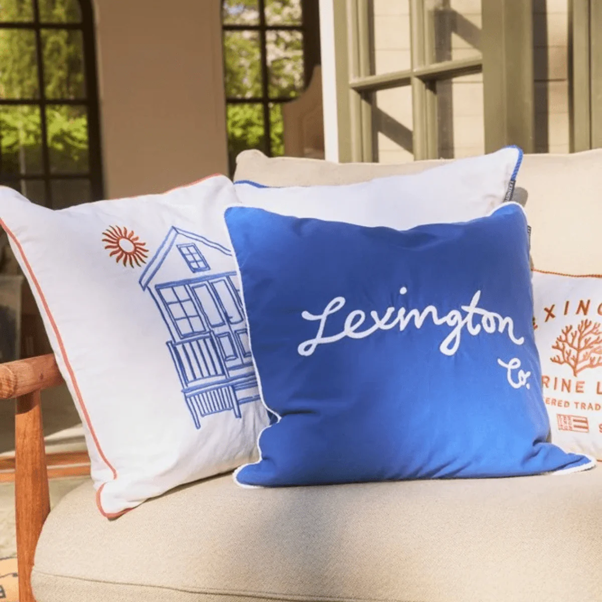 Lexington Logo Organic cotton Twill Kuddfodral - Bild 3