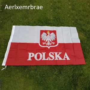 Polens Flagga (150cm x 90cm)