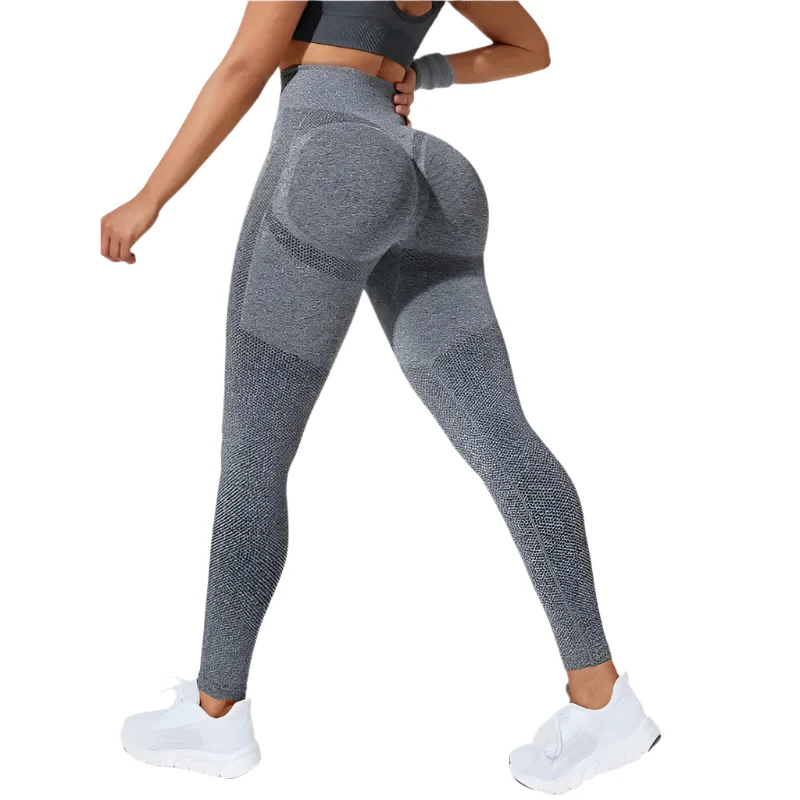 Högmidjade träningsleggings - Bild 3