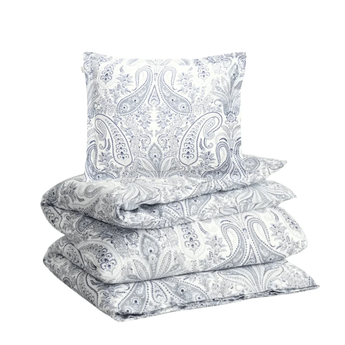 GANT Key West Paisley Påslakanset - Heather Grey
