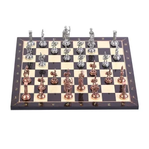 Handgjort Schackspel Deluxe (Koppar)