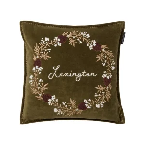 Lexington Wreath Organic Cotton Velvet Kuddfodral