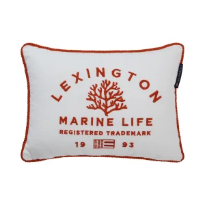 Lexington Marine Life Organic Cotton Canvas Prydnadskudde