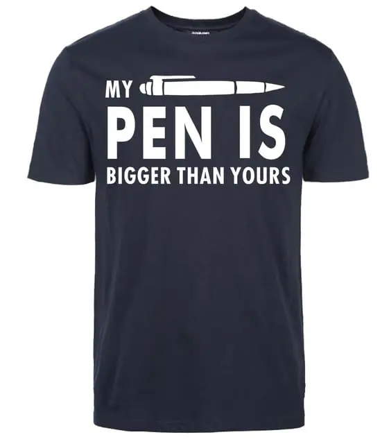 Alpha Male My Pen Is T-Shirt - Bild 8