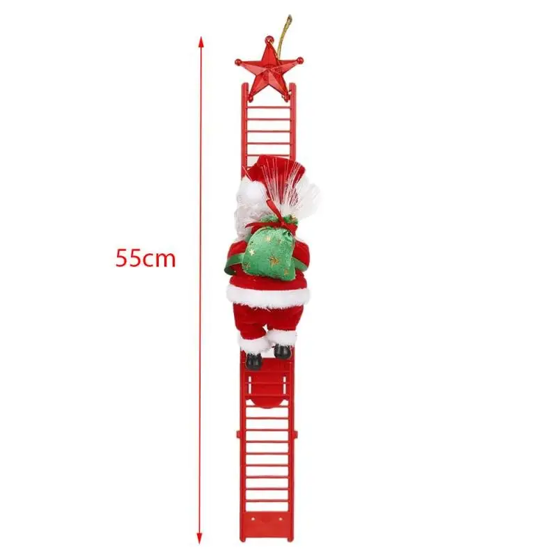 Jultomten Klättrar på Stege - Bild 3