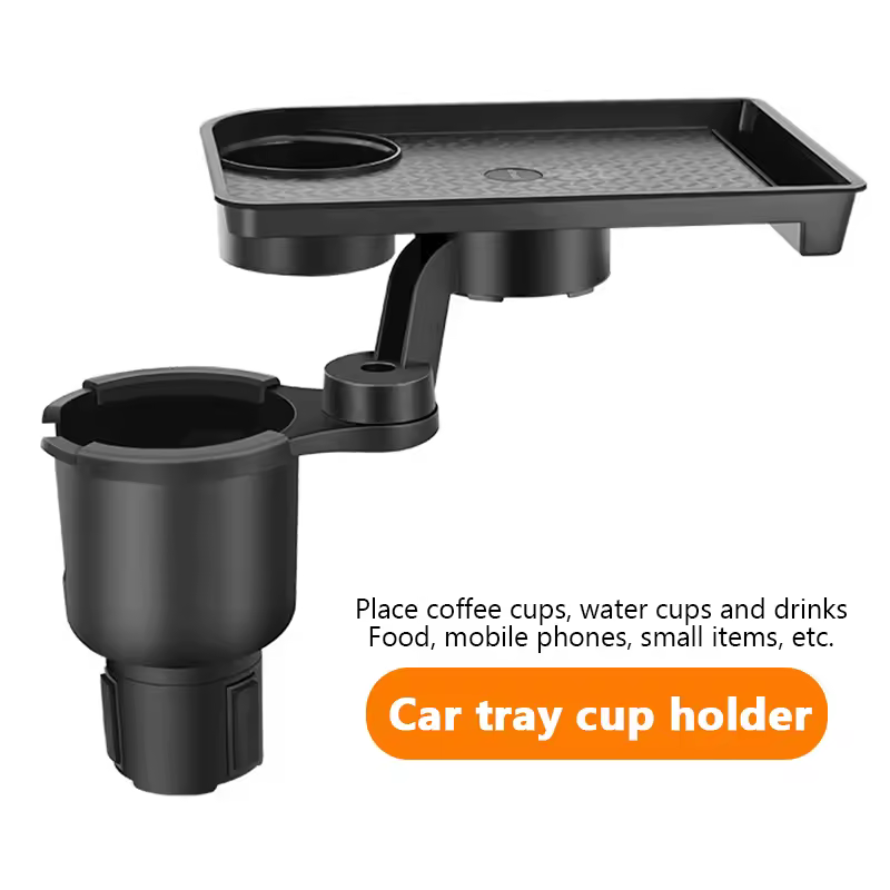 FlexiTray – 4-i-1 Mugghållare & Snacksbricka
