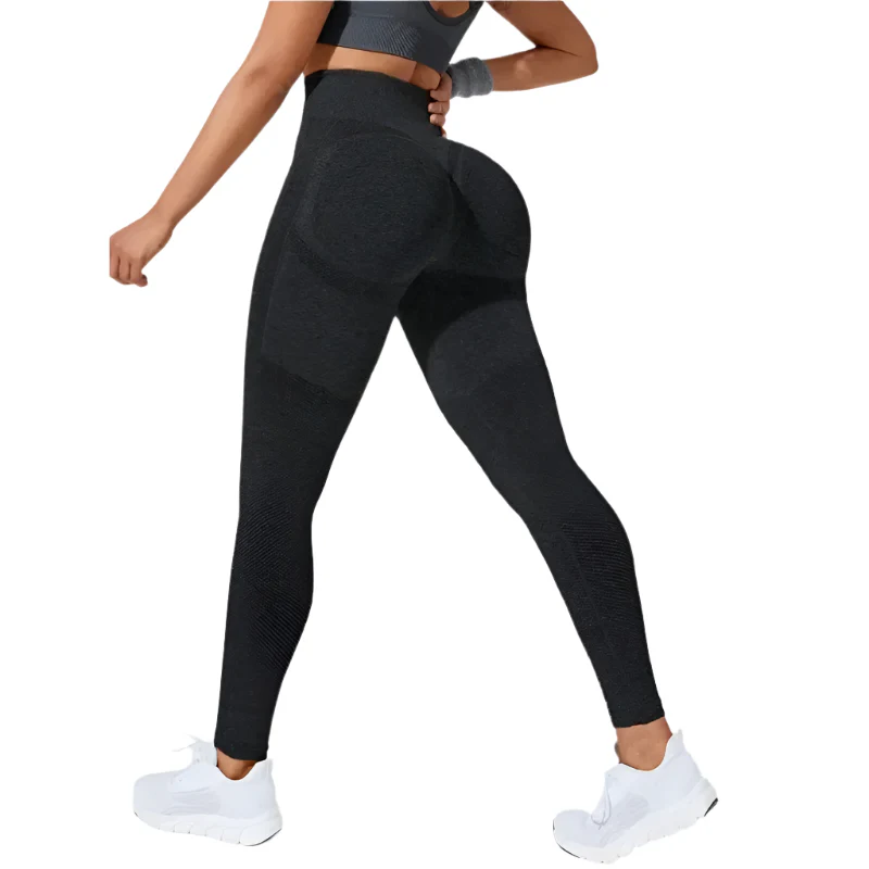 Högmidjade träningsleggings - Bild 2