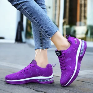 Sneakers Dam | Löparskor | Joggingskor | Svart, Grå, Lila, Rosa