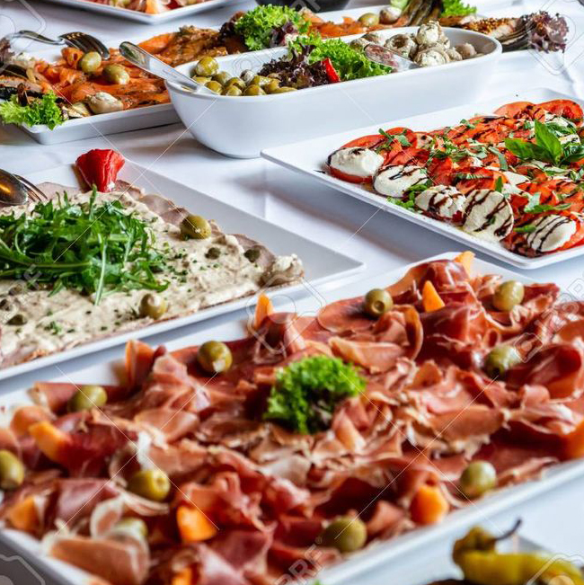 Vita melaminfat Gastronorm med sned kant